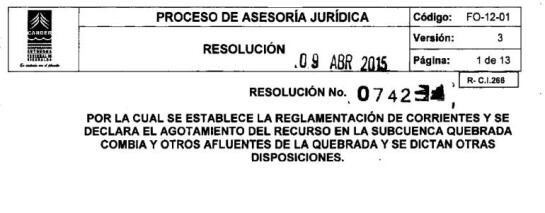 Este es el documento que certifica que no habría agua para atender la nueva cárcel.