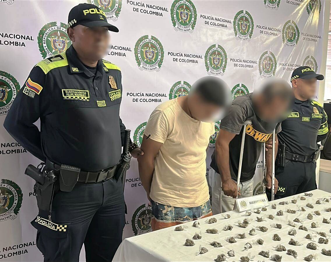 Dos sujetos con amplio prontuario delincuencial fueron capturados en el barrio Alto Bosque