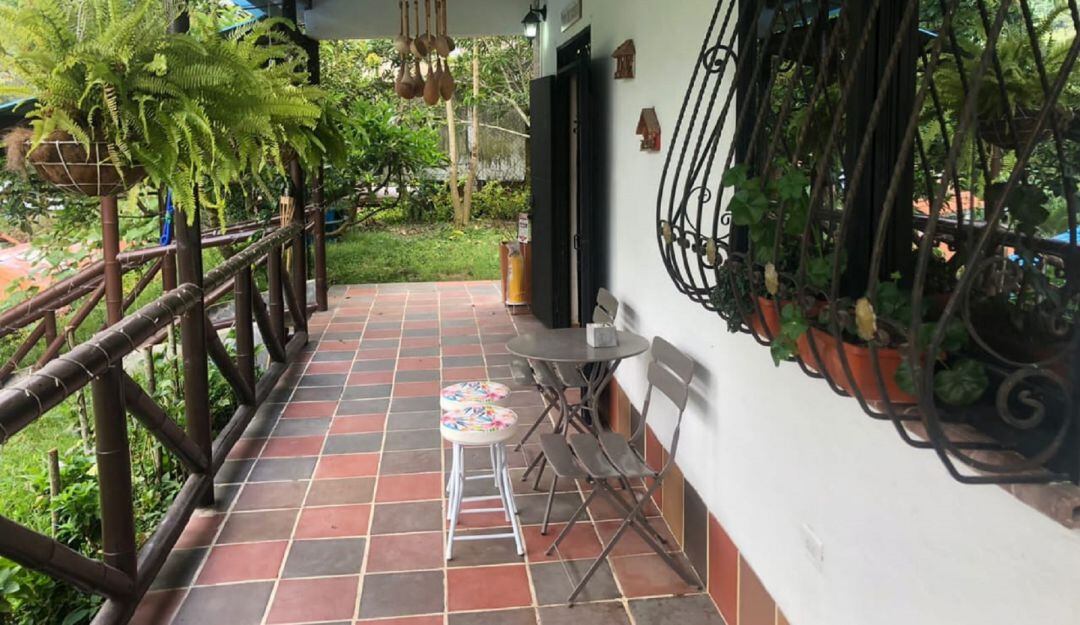 Jardínes de Berlín ubicado en el Cañón del Combeima