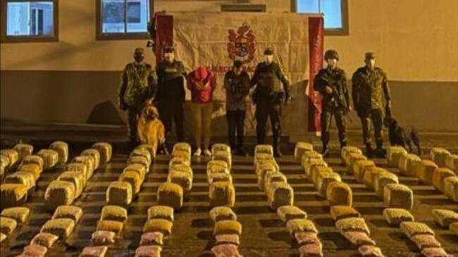 La droga quedó a disposición de la Fiscalía.