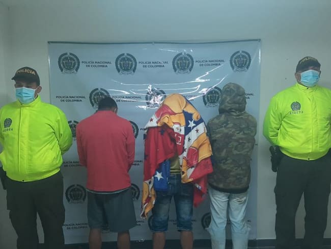 Desarticulan banda delincuencial en el norte de Caldas. Foto: Enviada desde prensa de la Policía Caldas. 