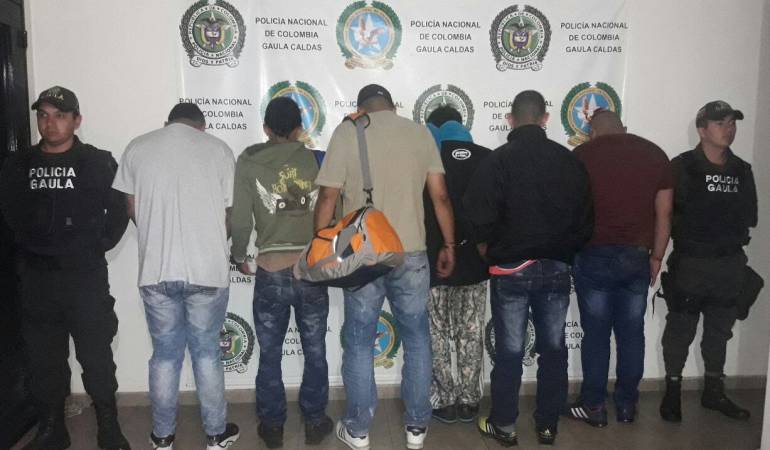 Capturan a nueve presuntos extorsionistas del oriente de Caldas