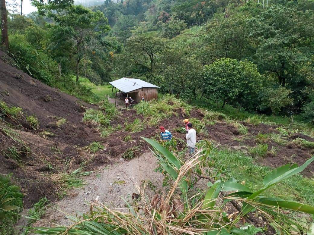 Varios derrumbes afectan la movilidad en Roncesvalles, Tolima.