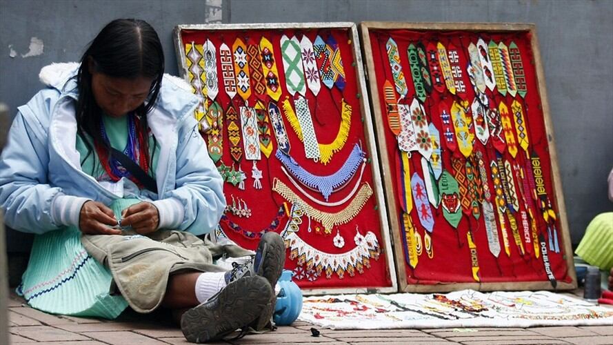 Vendedores ambulantes, Bogotá. Foto: Colprensa