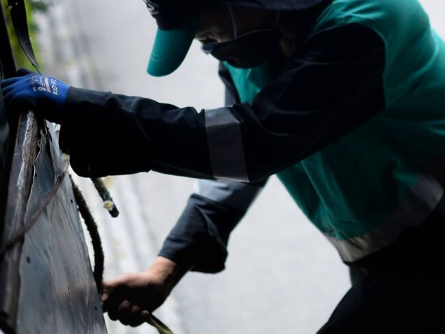 Servicio de Aseo/Imagen de Referencia. Foto: Vannessa Jiménez G/NurPhoto via Getty Images.