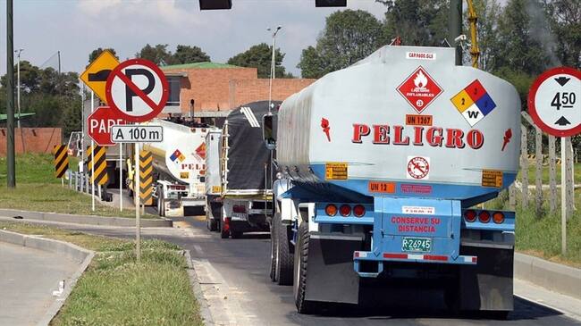 Paro camionero. Foto: Colprensa