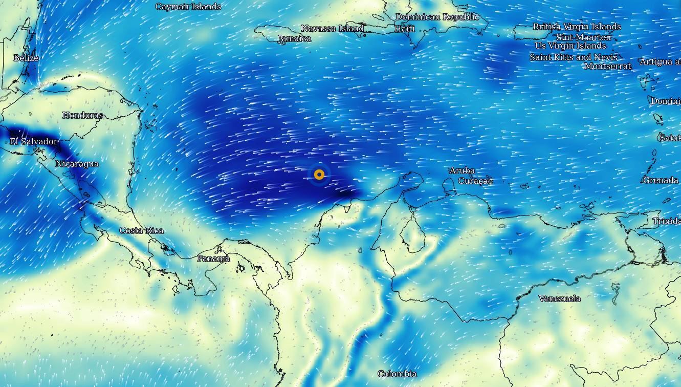 Fuertes vientos azotarán la Costa Caribe por los próximos tres días