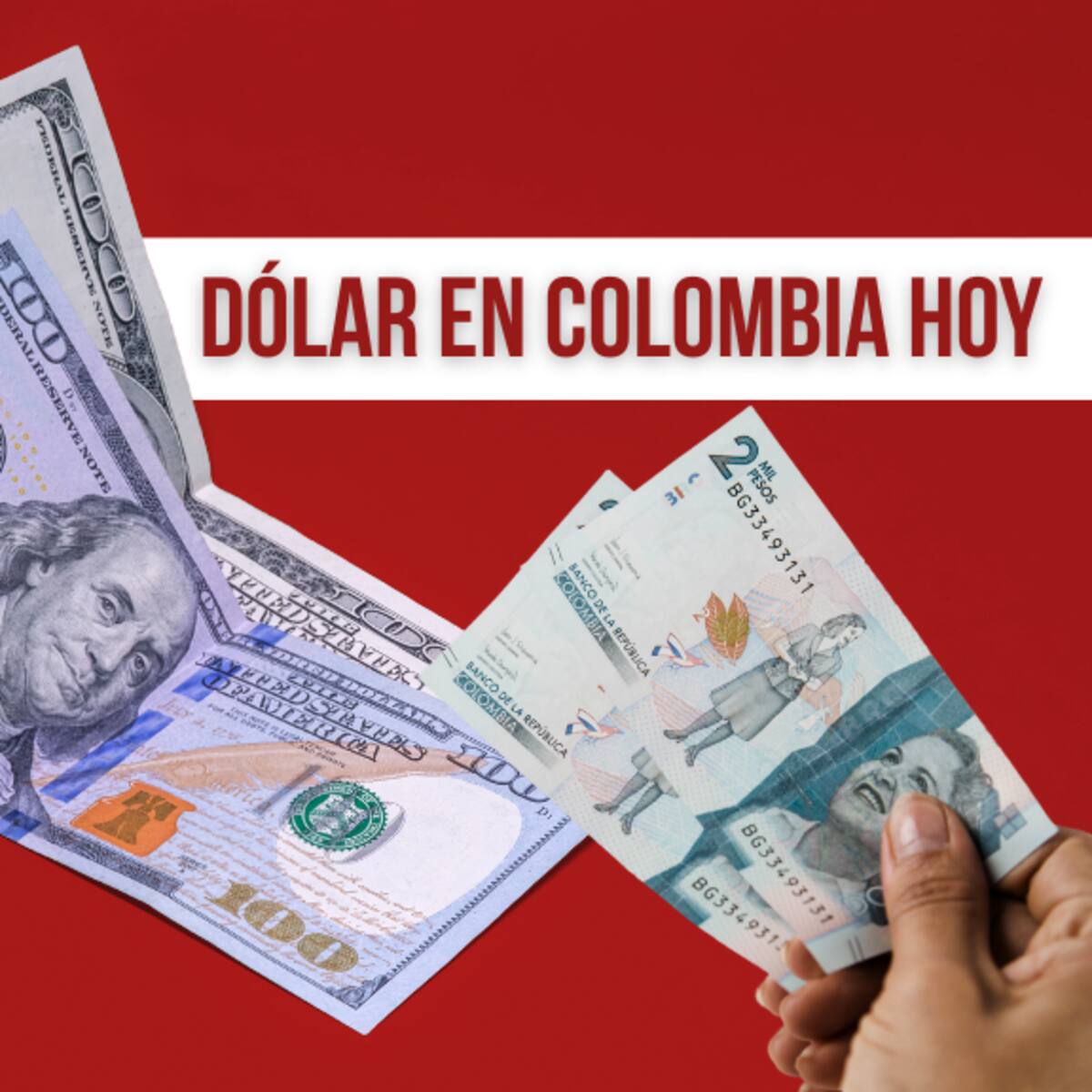 Dólar sigue en descenso hoy en Colombia: Así se compra y vende en casas de cambio