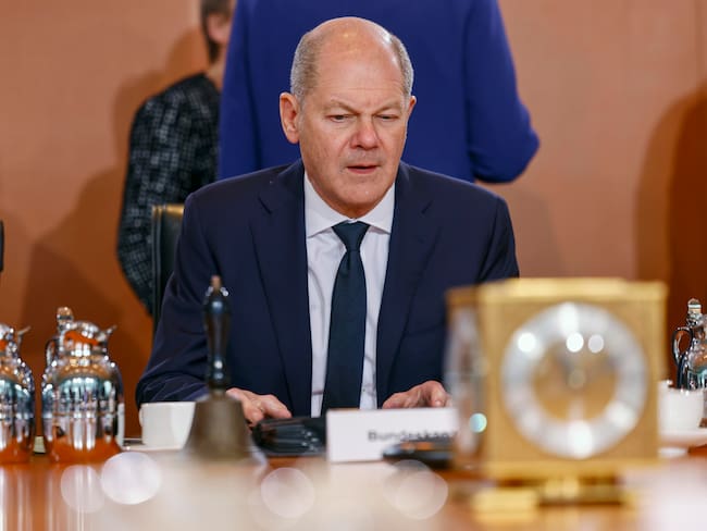 Berlin (Germany), 28/02/2024.- German Chancellor Olaf Scholz attends the weekly cabinet meeting of the German government at the Chancellery in Berlin, Germany, 28 February 2024. (Alemania) EFE/EPA/HANNIBAL HANSCHKE