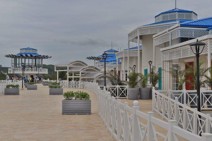 Muelle 1.888, centro gastronómico de Puerto Colombia. Foto: Gobernación del Atlántico.