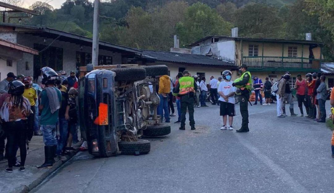 Accidente de tránsito en Aranzazu
