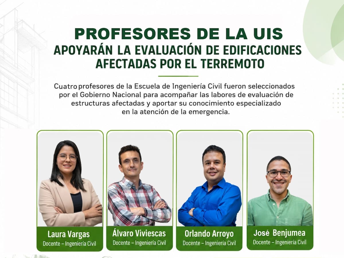 Expertos de la UIS evaluarán edificaciones afectadas por el terremoto en Pereira