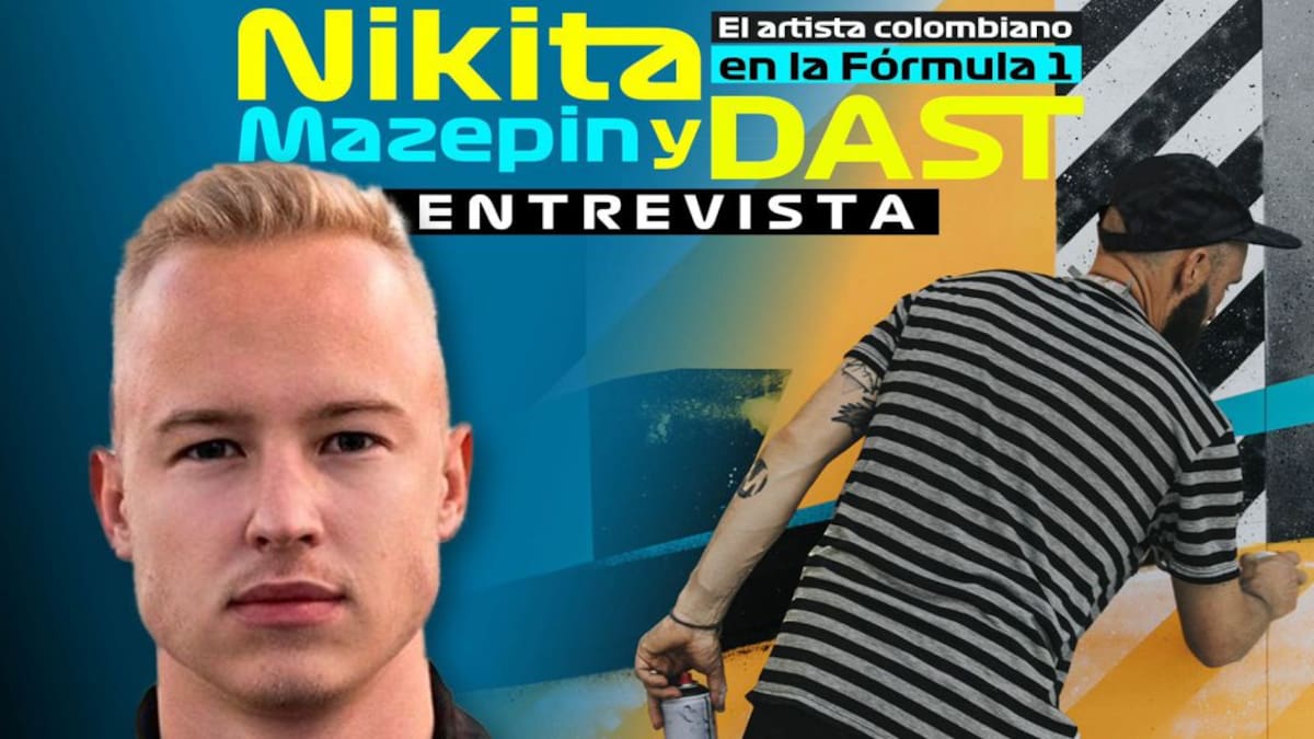 Hola F1 - Entrevista con Nikita Mazepin y DAST el artista colombiano en la Fórmula 1