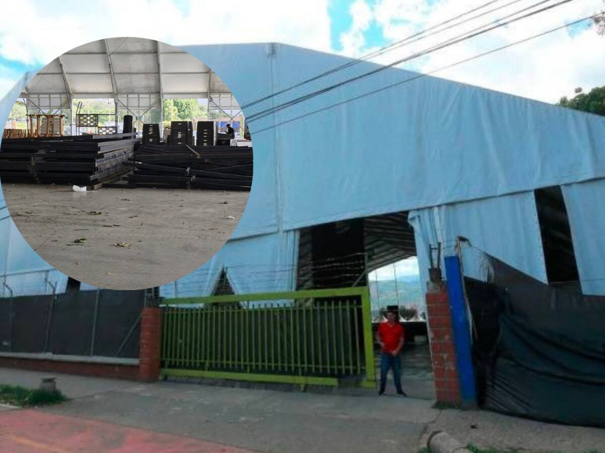 El alcalde de Medellín informó que comenzó el desmonte de la carpa para eventos del Juan Pablo II