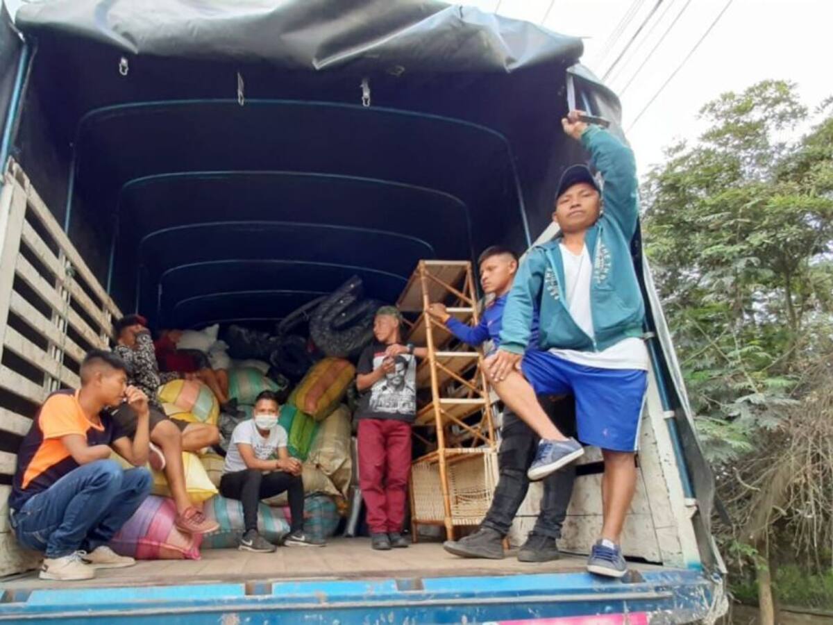 Inició el proceso de retorno de 130 familias indígenas a Risaralda