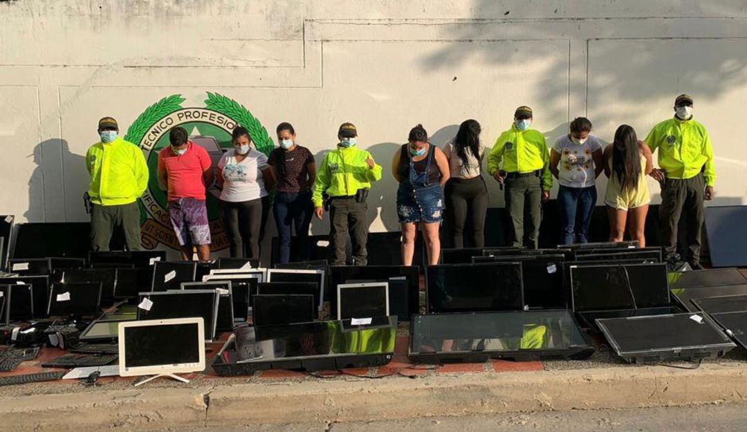 Personas capturadas durante allanamiento