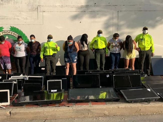 Personas capturadas durante allanamiento