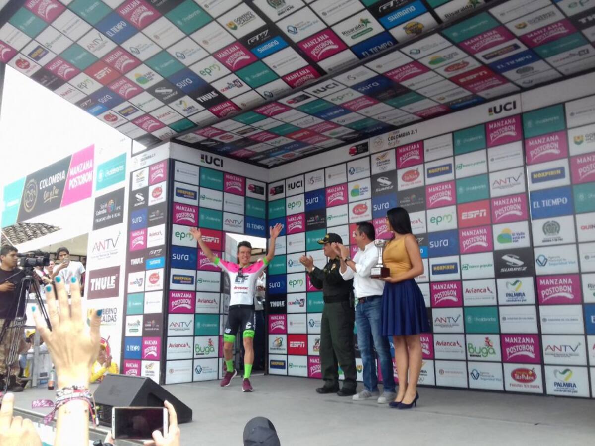 Riboberto Urán el ganador de la etapa que terminó en Salento.