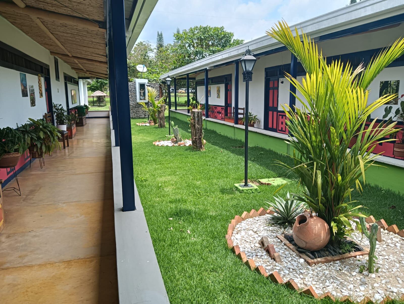 Los hermosos jardines en hoteles y fincas campestres en el Quindío. Foto: Adrián Trejos