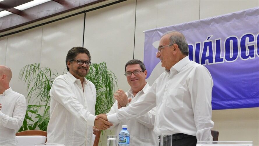 Declaraciones sobre los acuerdos de paz. Foto: Oficina del Alto Comisionado para la Paz