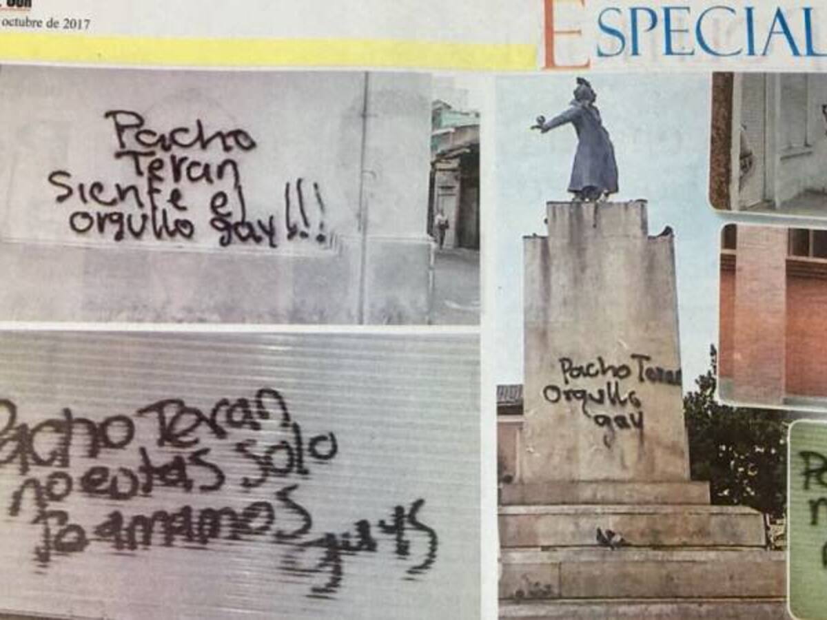Misteriosos grafitis en paredes y monumentos de Pasto