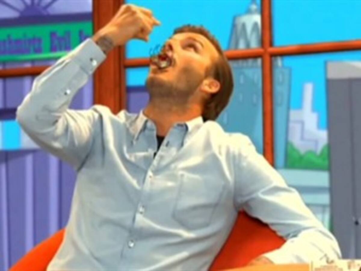 David Beckham se comió una araña para ganar apuesta en TV
