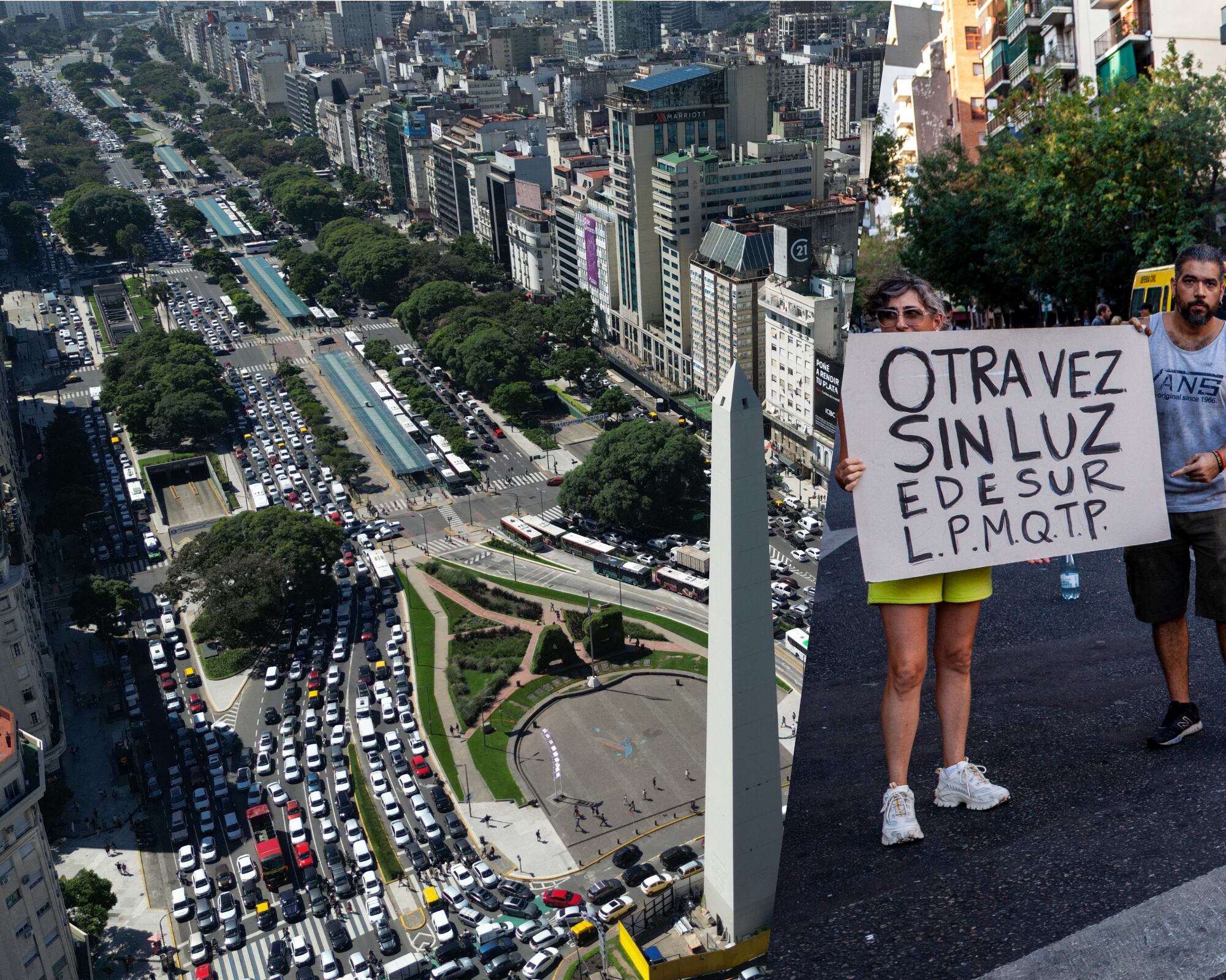 La compañía eléctrica Edesur, que sirve al sur de Buenos Aires, informó que "se produjo una falla en una línea de alta tensión" que afecta a varias subestaciones. 
(Foto: Caracol Radio / Getty )