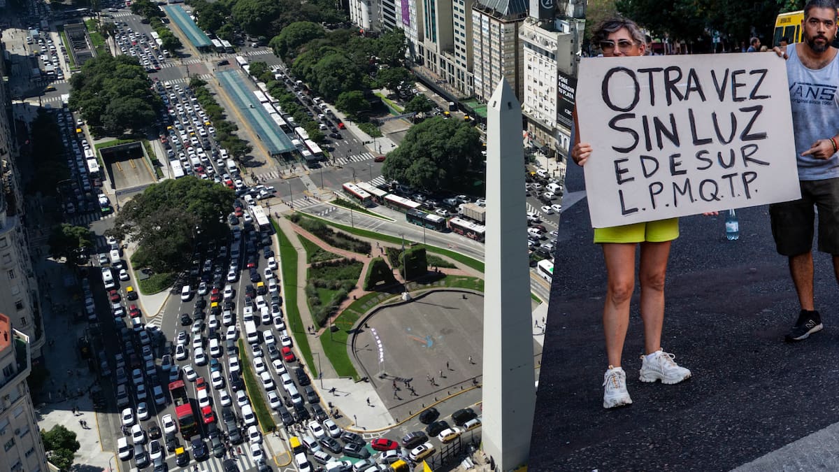 Apagón en Buenos Aires en medio de sensación térmica de 44 grados