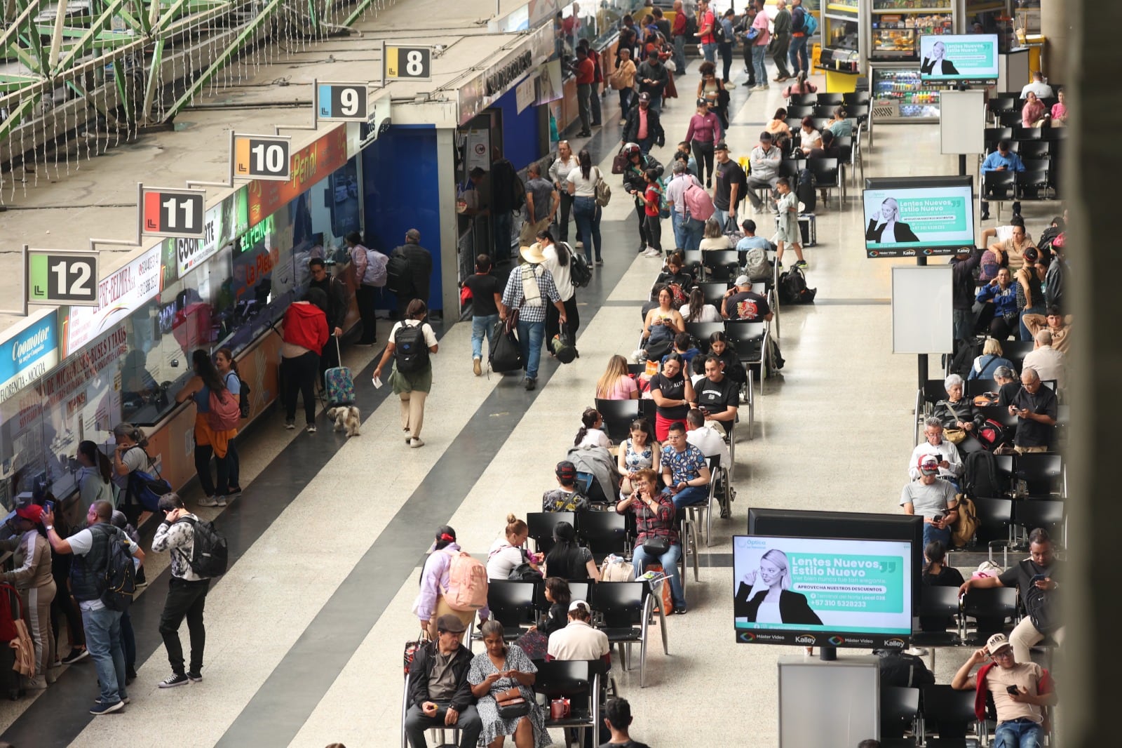 Más de 750 mil pasajeros pasaron por las terminales de Medellín en la semana de receso