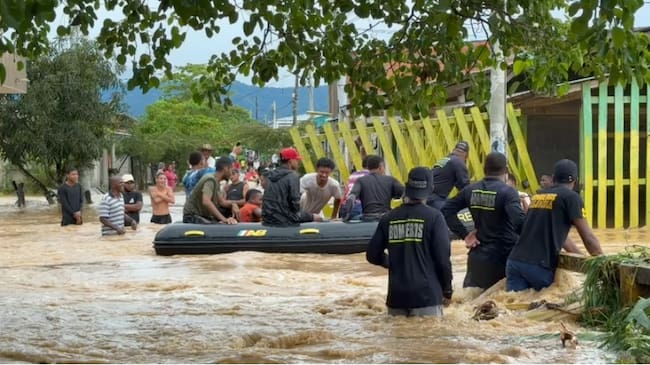 Inundaciones en Acandía, Chocó- foto alcaldía
