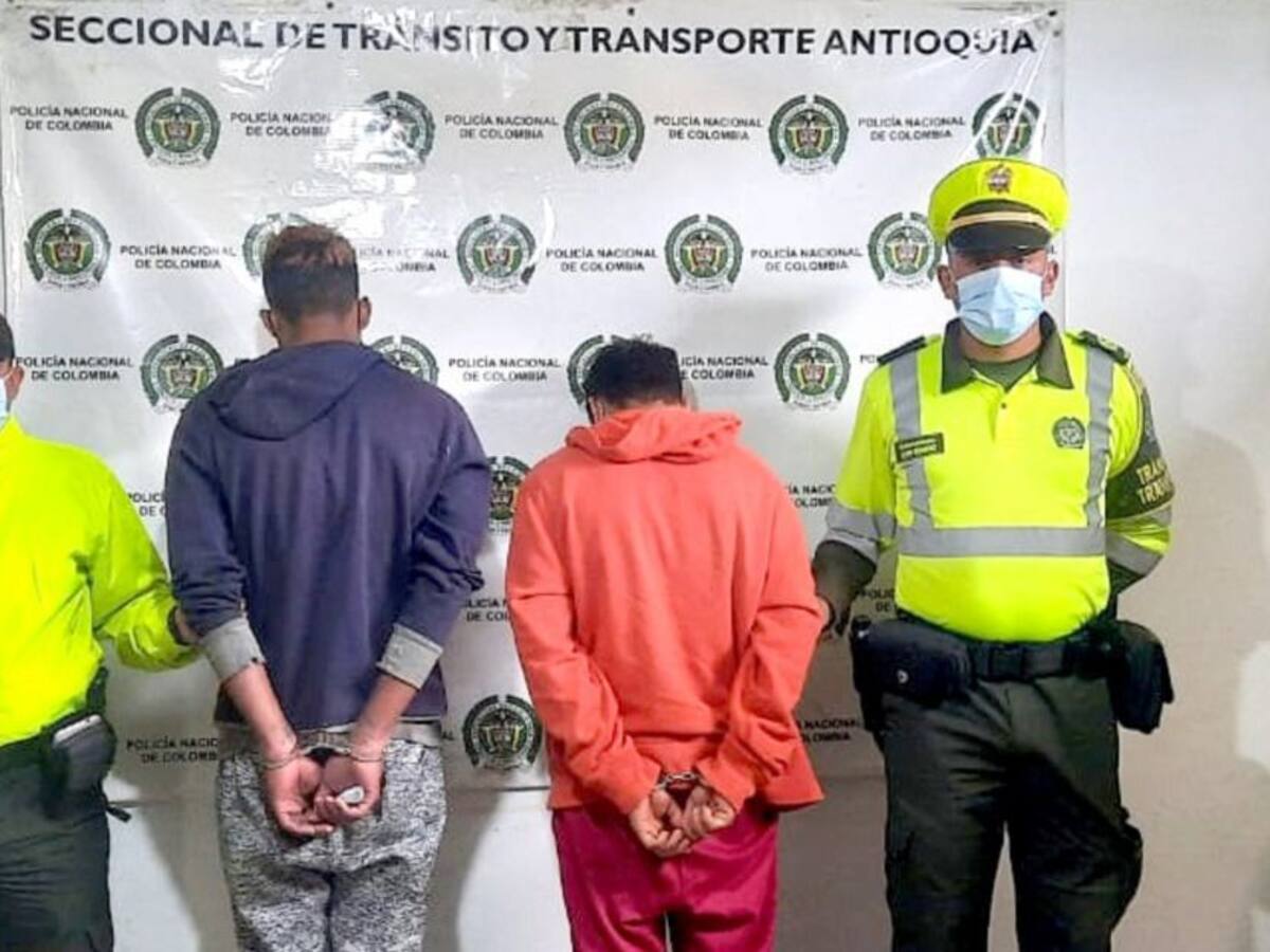 Capturan a responsables del atraco a 30 vehículos en la vía Medellín-Bogotá
