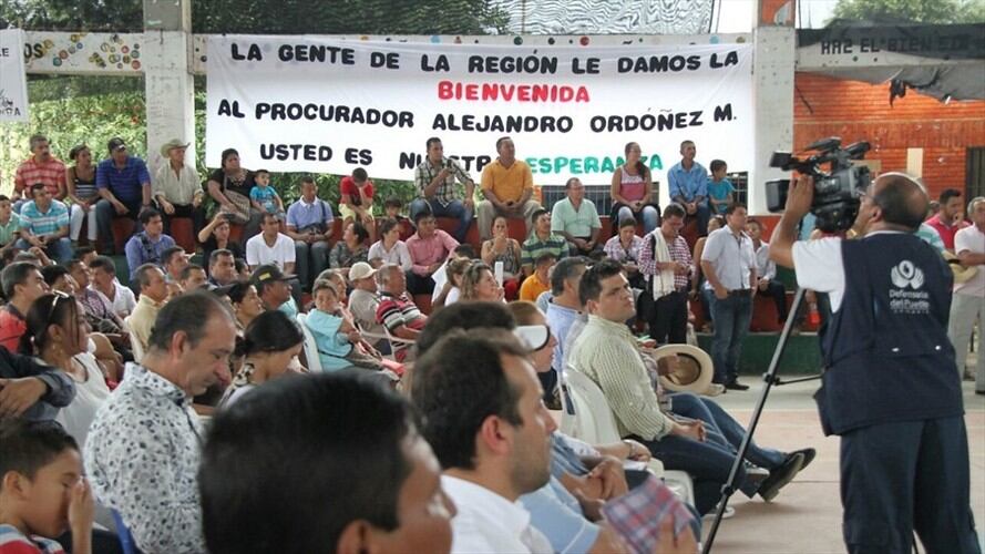 Evento del procurador en San Alberto, Cesar. Foto: Colprensa