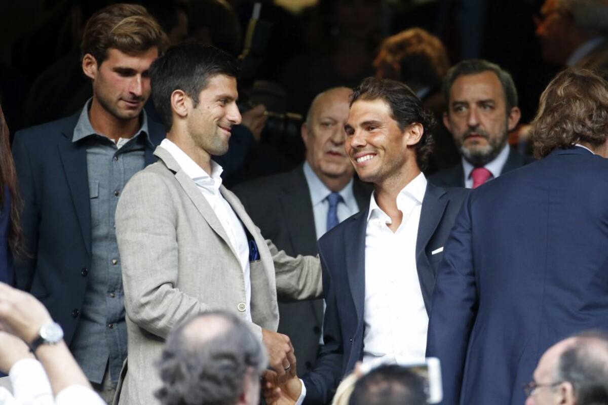 Entre las celebridades que asistieron al compromiso se encontraban los tenistas Djokovic y Nadal.