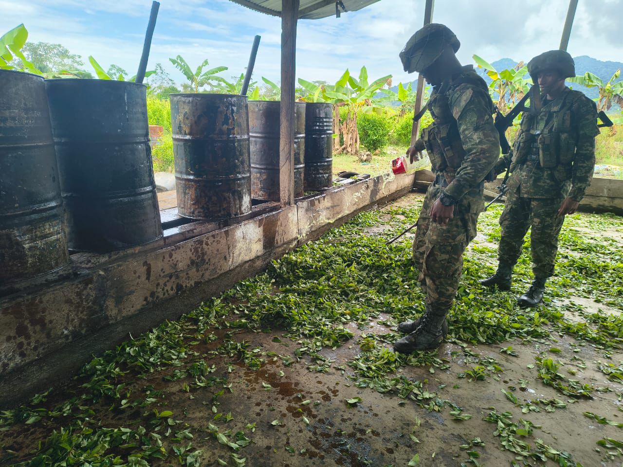 Operaciones del Ejército afectan finanzas del Clan del Golfo en el Chocó. Foto: Ejército Nacional