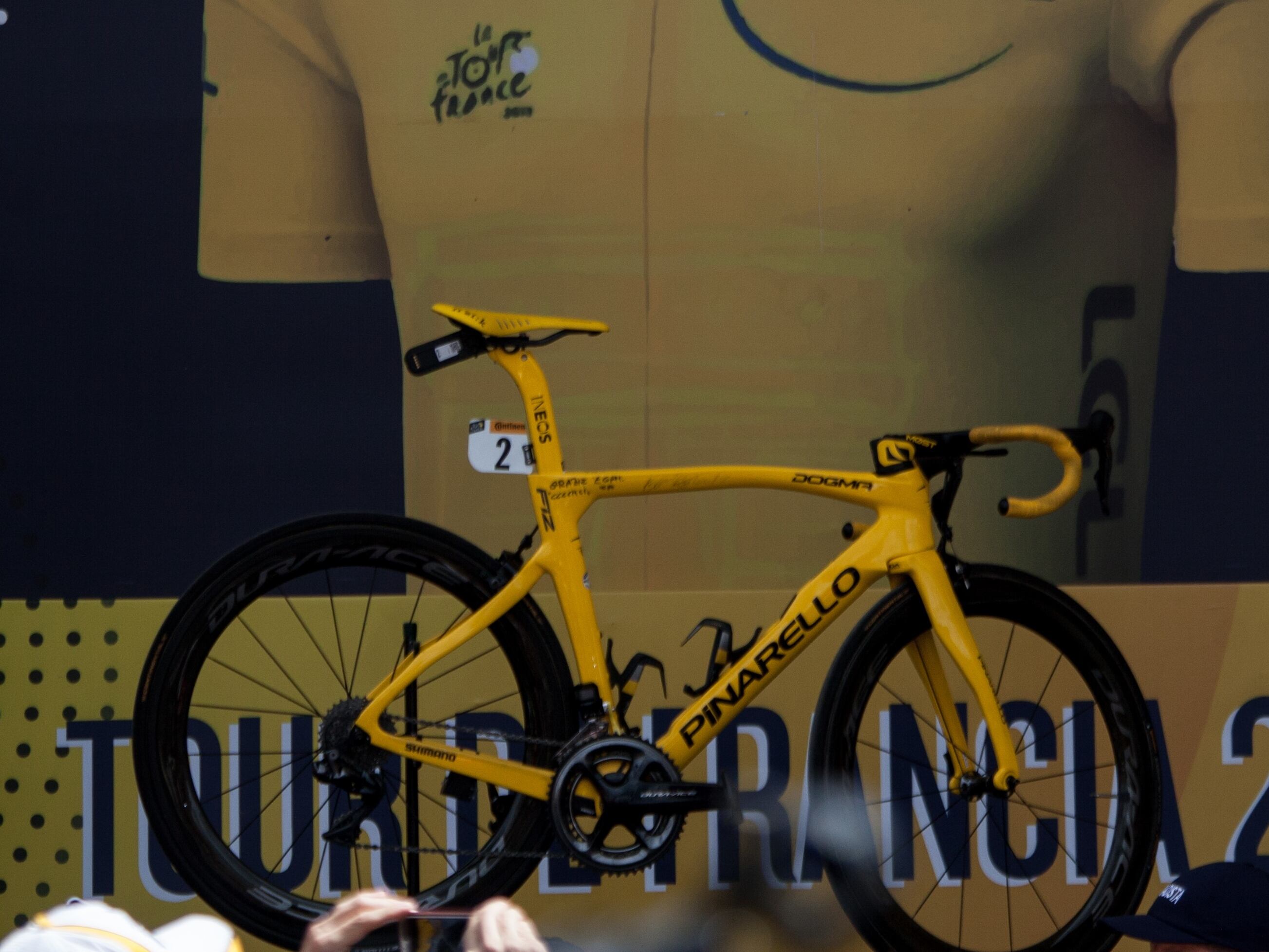 La bicicleta con la que Egan Bernal conquistó el título del Tour de Francia en el 2019. (Photo by Juancho Torres/Anadolu Agency via Getty Images)