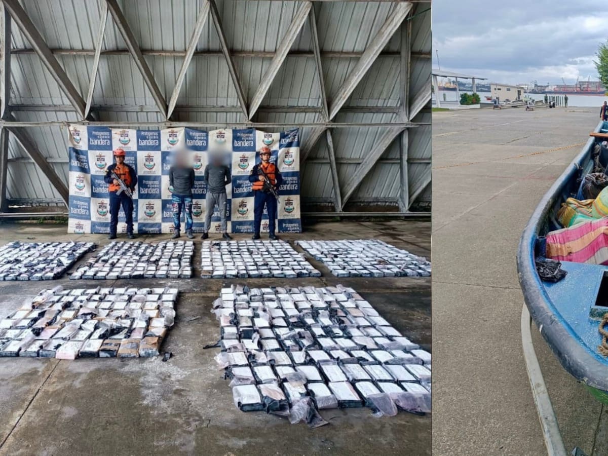 Armada intercepta tres embarcaciones con más de 1,6 toneladas de droga en el Pacífico