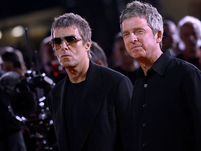 British singers Liam Gallagher and Noel Gallagher at the 83 Venice International Film Festival 2026, Oasis: Don't Look Back in Anger Red carpet, Venice (Italy), September 5th, 2026 (Photo by Rocco Spaziani/Archivio Spaziani/Mondadori Portfolio via Getty Images)