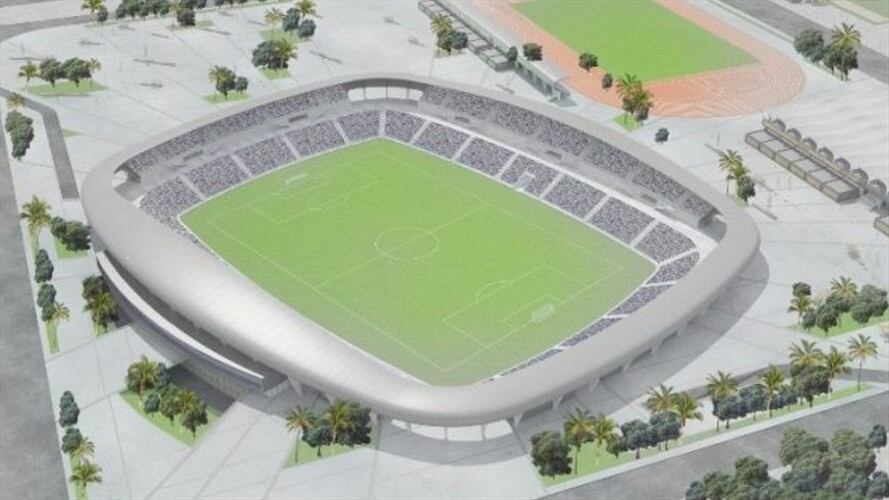 La Fiscalía inspeccionó obras del nuevo estadio de fútbol en Santa Marta. Foto: Acta de la Fiscalía.