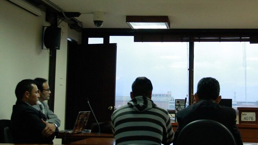Audiencia de los patrulleros involucrado en el caso del asesinato del joven grafitero Diego Felipe Becerra. Foto: Colprensa - Diego Pineda