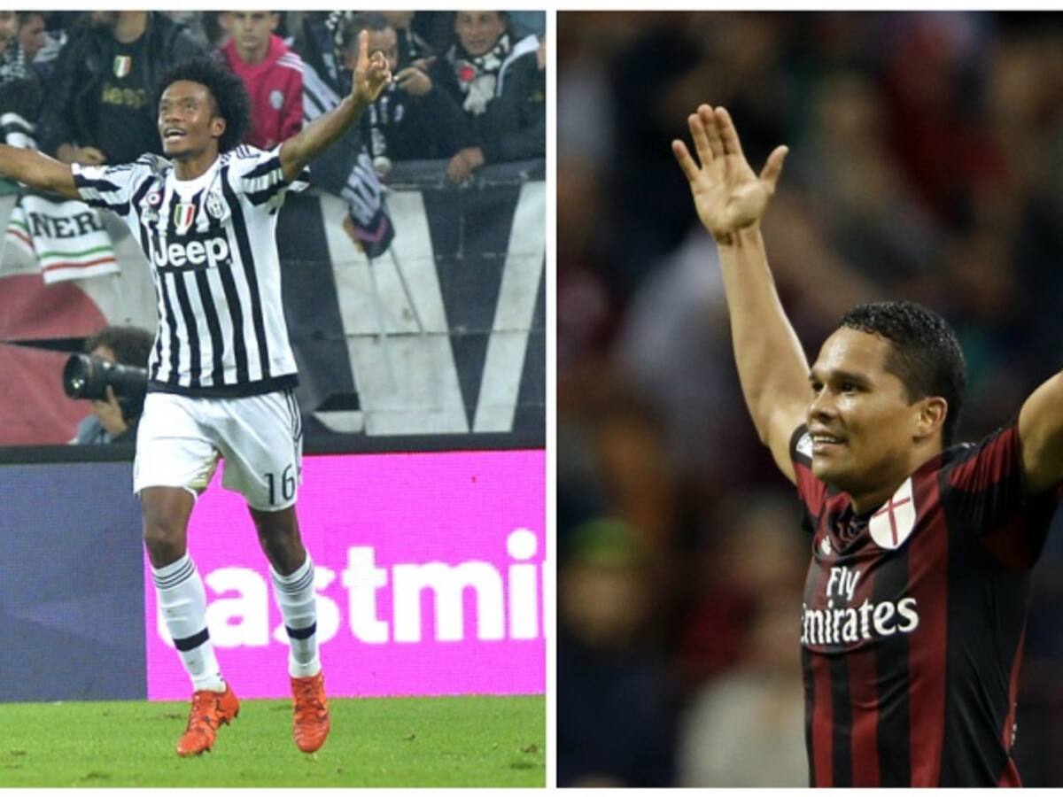 Cuadrado Vs. Bacca, los colombianos protagonizarán el clásico de la Serie A