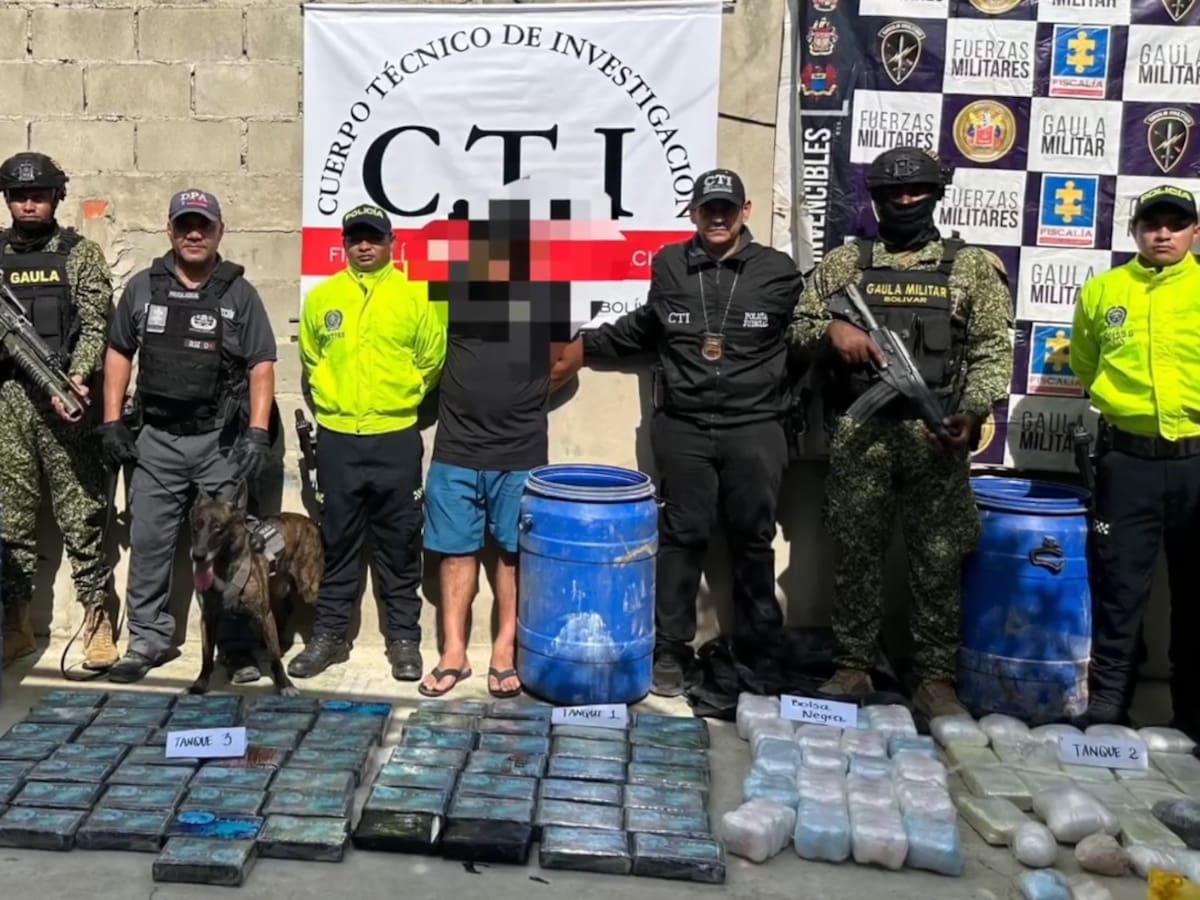Incautan 91.3 kilos de cocaína a ‘Los Costeños’: estaban en un centro de acopio en Galapa