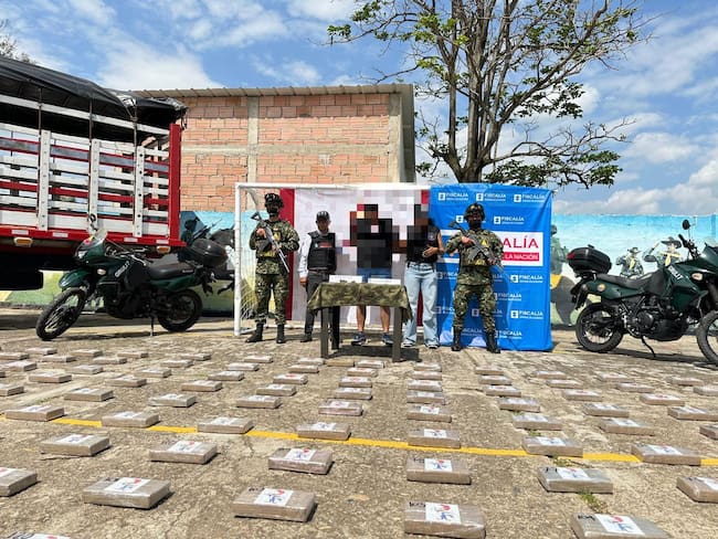 Incautación de cocaína en Casanare. Cortesía: Fuerzas Militares.