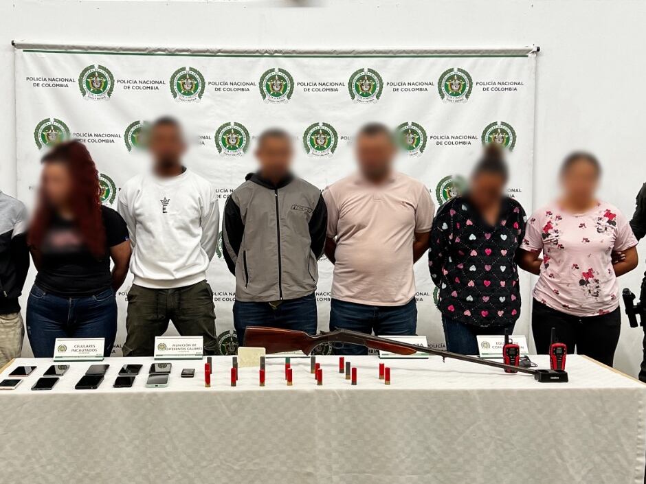 Capturados Clan del Golfo- foto policía Antioquia