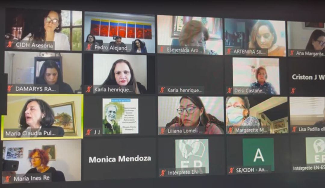 Foto tomada de la sesión 179 de la CIDH