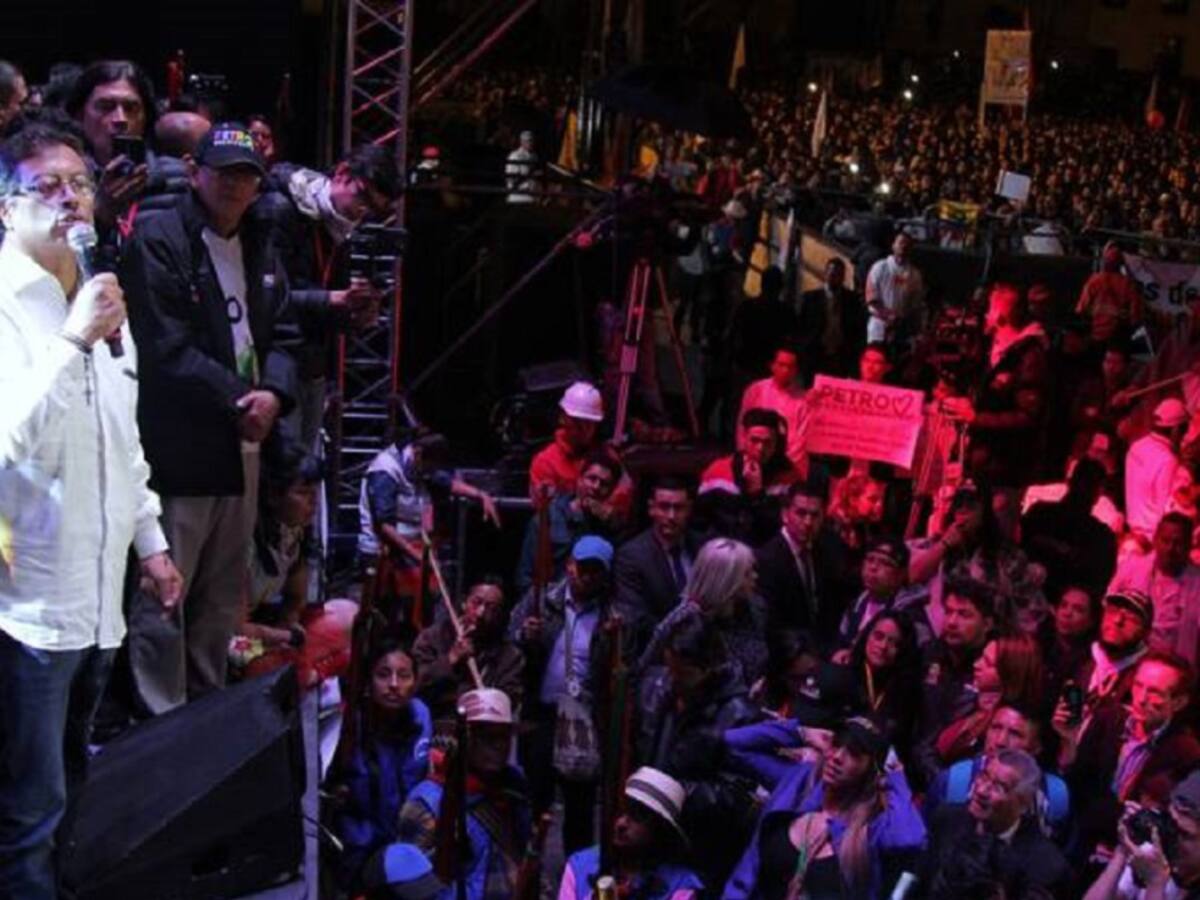 La "megaconcentración" que alista Gustavo Petro en Bogotá