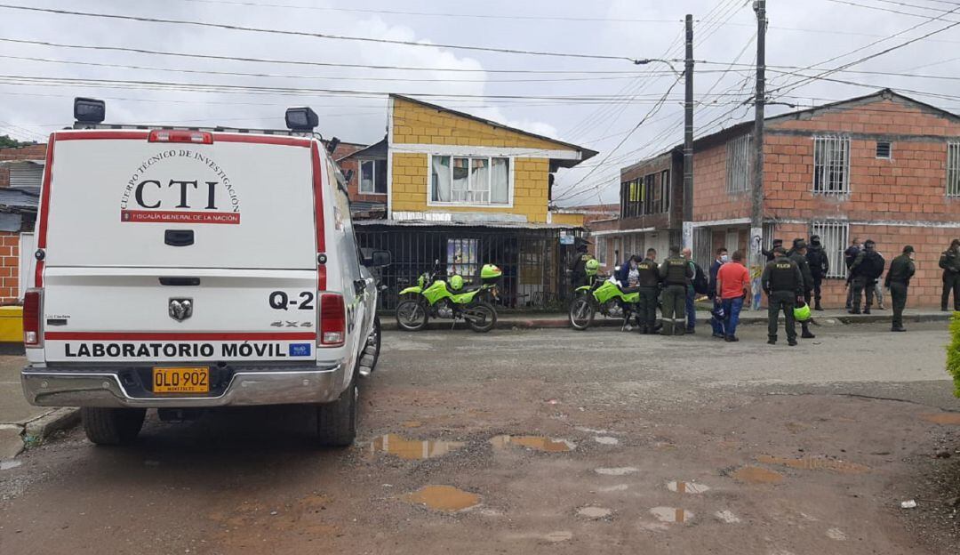 Barrio La Nueva Tebaida donde se presentó el enfrentamiento en el Quindío