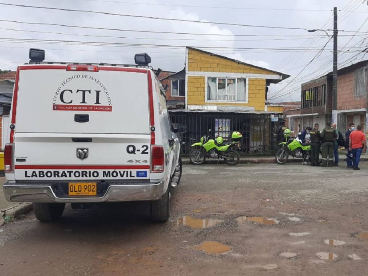Un muerto y un Policía herido deja enfrentamiento en La Tebaida, Quindío