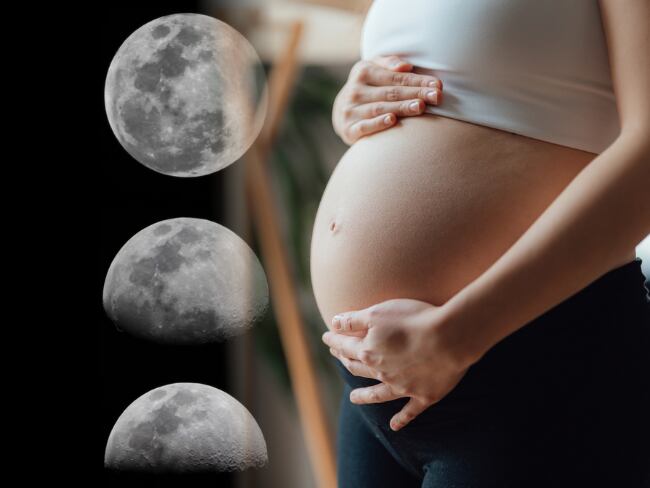Mujer en embarazo // Fases lunares // Getty Images