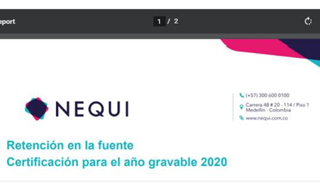 Renta 2022: ¿Cómo consultar el certificado de Nequi para presentarlo?