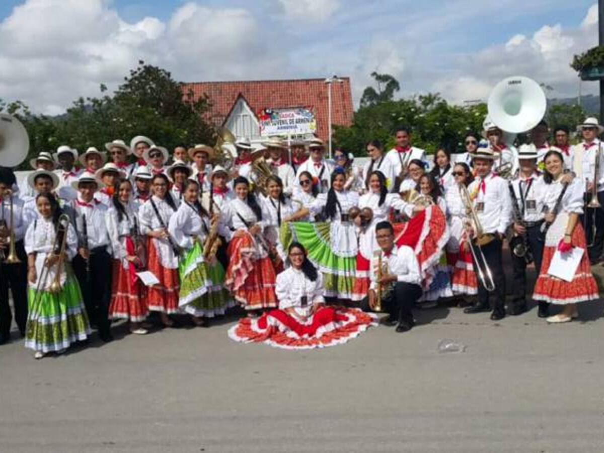 Banda Sinfónica Juvenil de Armenia cumplió destacada participación en Boyacá